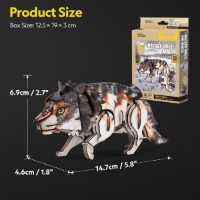 Puzzle 3D-constructor ChiToys Grey Wolf 58pcs (6944588211806) imaginea #4 — magazin online Desire.md
