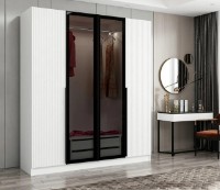 Dulap Trendy Kale Plus 7810 White/Black 180x210x52cm GTR004898 imaginea #4 — magazin online Desire.md