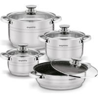 Set vase de gatit Konighoffer Bari Silver 8pcs