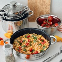 Set vase de gatit Konighoffer Bari Silver 8pcs imaginea #9 — magazin online Desire.md