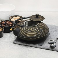 Ceainic pentru infuzie Konighoffer Hanako Butterfly 0.8L  Black imaginea #6 — magazin online Desire.md