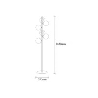 Lampadar Trendy Fazli 10510 Black/Copper/White 35x163x22cm GTR002840 imaginea #2 — magazin online Desire.md