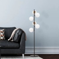 Lampadar Trendy Fazli 10520 Black/Copper/White 35x163x22cm GTR002841 imaginea #3 — magazin online Desire.md