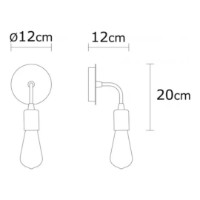 Бра Trendy Harput N-1322 Black 12x20x12cm GTR002250 фото №2 — интернет-магазин Desire.md