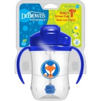 Cana cu pai Dr.Browns 6+ months Blue 270 ml (072239323311) imaginea #4 — magazin online Desire.md