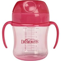 Cana cu pai Dr.Browns 6+ months Pink 180ml (072239303382)