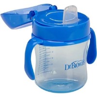 Cana cu pai Dr.Browns Soft-Spout Blue 6+m 180ml (072239303399) imaginea #2 — magazin online Desire.md