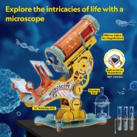 Puzzle 3D-constructor ChiToys Microscope (6944588211271) imaginea #4 — magazin online Desire.md
