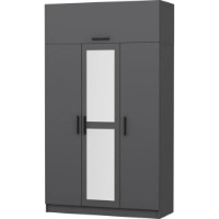 Dulap Trendy Minar 235 Anthracit 135x235x52cm GTR004984 imaginea #2 — magazin online Desire.md