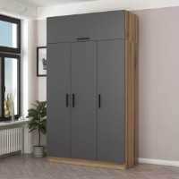 Dulap Trendy Minar 255 Dore/Anthracit 135x255x52cm GTR004980 imaginea #4 — magazin online Desire.md