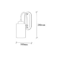 Бра Trendy Hemikilo 13160 Gold/White 10x28x21cm GTR002189 фото №2 — интернет-магазин Desire.md