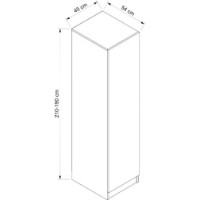 Dulap Trendy Minar Kale 8689 White 45x190x52cm GTR005046 imaginea #2 — magazin online Desire.md