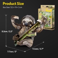 Puzzle 3D-constructor ChiToys Three-Toed Sloths 52pcs (6944588211752) imaginea #3 — magazin online Desire.md