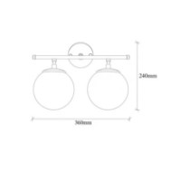 Candelabru de perete Trendy Icre 10730 Gold 36x16x24cm GTR002216 imaginea #2 — magazin online Desire.md