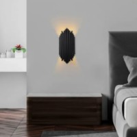 Candelabru de perete Trendy Kara 13345 Black 18x40x8cm GTR002204 imaginea #3 — magazin online Desire.md