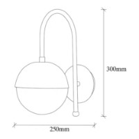 Бра Trendy Karsor 3301 Bronze 25x30x15cm GTR002363 фото №2 — интернет-магазин Desire.md