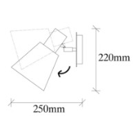 Бра Trendy Kem 6346 Bronze 25x22x14cm GTR002297 фото №2 — интернет-магазин Desire.md