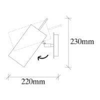 Бра Trendy Kem 6382 Bronze 22x23x9cm GTR002285 фото №2 — интернет-магазин Desire.md