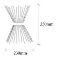 Candelabru de perete Trendy Kirpi 3092 Gold 23x33x16cm GTR002281 imaginea #2 — magazin online Desire.md