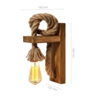 Candelabru de perete Trendy KN14 Oak 30x18x10cm GTR002238 imaginea #2 — magazin online Desire.md