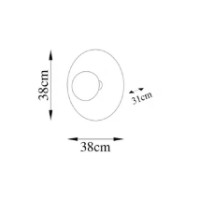 Candelabru de perete Trendy Kurt 13351 Copper 38x38x31cm GTR002194 imaginea #2 — magazin online Desire.md