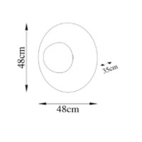 Candelabru de perete Trendy Kurt 13352 Copper 48x48x35cm GTR002208 imaginea #2 — magazin online Desire.md