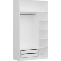 Шкаф Trendy Minar Mebran 235 White 135x235x52cm GTR001817 фото №2 — интернет-магазин Desire.md