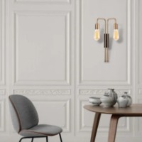 Candelabru de perete Trendy Mama 3511 Black/Gold 25x45x20cm GTR002294 imaginea #3 — magazin online Desire.md