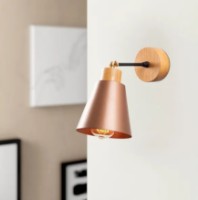 Candelabru de perete Trendy Manavgat N-612 Oak/Copper 14x25x14cm GTR002134 imaginea #3 — magazin online Desire.md