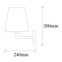 Candelabru de perete Trendy Profil 4654 Gold/Black 24x30x18cm GTR002289 imaginea #2 — magazin online Desire.md