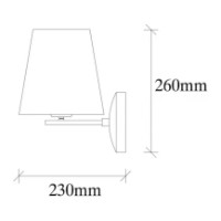 Candelabru de perete Trendy Profil 4683 Black/Cream 22x26x18cm GTR002283 imaginea #2 — magazin online Desire.md