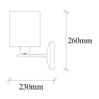 Бра Trendy Profil 4685 Black/Cream 23x26x14cm GTR002282 фото №2 — интернет-магазин Desire.md