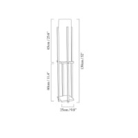 Lampadar Trendy Raft 8125 Black/White 25x130x25cm GTR002842 imaginea #2 — magazin online Desire.md