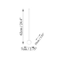 Candelabru de perete Trendy Sabie 13483 Gold 62x10x7cm GTR002152 imaginea #2 — magazin online Desire.md