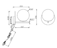 Candelabru de perete Trio Pyre (202000132) imaginea #3 — magazin online Desire.md