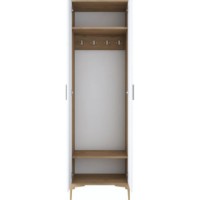 Dulap Trendy EA111 2703 Walnut/White 198.6x60x37.5cm GTR001417 imaginea #2 — magazin online Desire.md