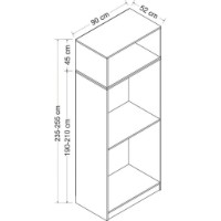 Dulap Trendy Kale 2242 White 90x255x52cm GTR004935 imaginea #2 — magazin online Desire.md