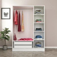 Dulap Trendy Kale 2253 White 135x190x52cm GTR004942 imaginea #3 — magazin online Desire.md