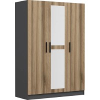 Шкаф Trendy Kale 2262 Anthracit/Oak 135x210x52cm GTR004858 фото №2 — интернет-магазин Desire.md
