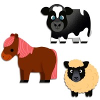 Наклейки Djeco Farm Animals DJ00056