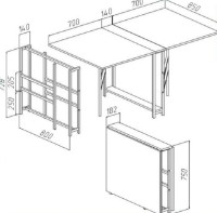Masă pentru bucătărie ART Hame Fold White Briliant imaginea #2 — magazin online Desire.md