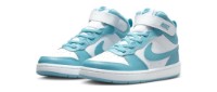 Bocanci pentru copii Nike Court Borough Mid 2 Bpv White/Denim Turquoise, s.33.5 imaginea #1 — magazin online Desire.md