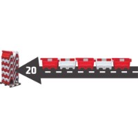 Barieră de trafic JSP AlphaBloc 9910005320999 1m imaginea #3 — magazin online Desire.md