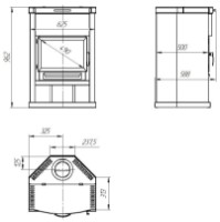 Șemineu pe lemne Teplodar OB-120 Corner imaginea #3 — magazin online Desire.md