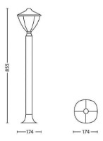 Уличный светильник Philips myGarden Robin 15473/30/16 фото №2 — интернет-магазин Desire.md