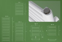 Uscător de prosoape Dagat Dante Chrome (DX1-50C) imaginea #2 — magazin online Desire.md