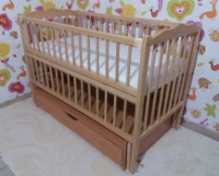 Кроватка Dubok with Drawer Natural Wood