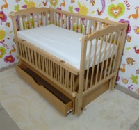 Кроватка Dubok with Drawer Natural Wood