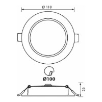 Встраиваемый светильник Vivalux VIV004754 фото №2 — интернет-магазин Desire.md