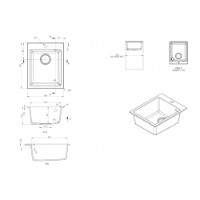 Chiuvetă de bucătărie SanDonna Vesta 400 Titan imaginea #3 — magazin online Desire.md